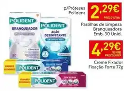 Recheio Polident - pastilhas de limpeza branqueadora promoção