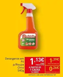Recheio Mistolin - detergente em pó p/roupa promoção