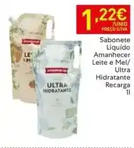 Recheio Amanhecer - sabonete liquido leite e mel/ ultra hidratante promoção