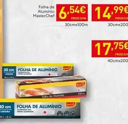 Recheio Masterchef - folha de aluminio promoção