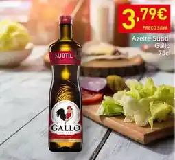 Recheio Gallo - azeite subtil promoção