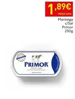Recheio Primor - manteiga promoção