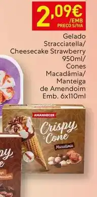 Recheio Amanhecer - gelado stracciatella promoção