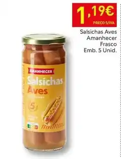 Recheio Amanhecer - salsichas aves promoção