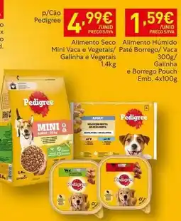 Recheio Pedigree - alimento humido mini vaca e vegetais promoção