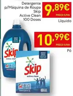 Recheio Skip - detergente p/maquina de roupa promoção