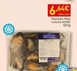 Recheio Guimarpeixe - mexilhão meia concha 60/80 promoção