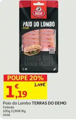 Minipreço Paio do Lombo TERRAS DO DEMO Fatiado promoção