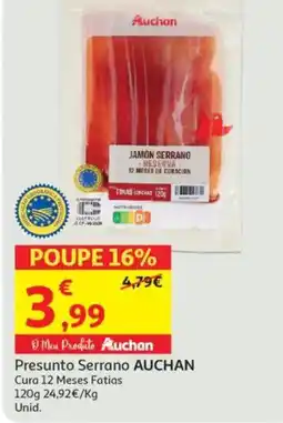 Minipreço Presunto Serrano AUCHAN promoção