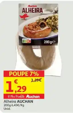 Minipreço Alheira AUCHAN promoção