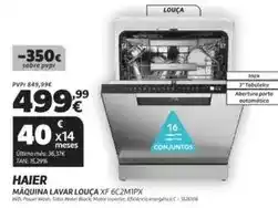Radio Popular Haier - maquina lavar louca xf 6c2m18x promoção