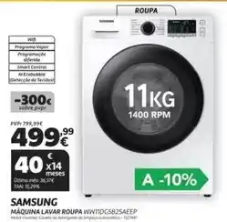 Radio Popular Samsung - maquina lavar roupa promoção