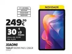 Radio Popular Xiaomi - tablet redmi pad 2 256gb promoção
