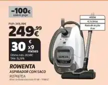 Radio Popular Rowenta - aspirador com saco ro7487ea promoção