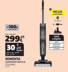 Radio Popular Rowenta - aspirador vertical cz5035wo promoção