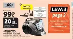 Radio Popular Rowenta - aspirador sem saco ro3786ea cyclonic promoção