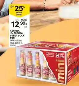 Continente Mini - cerveja c/ alcool super bock promoção