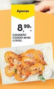 Continente A+ - camarão cozido 40/60 promoção