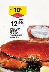 Continente Seleção du chef - sapateira cozida grande continente promoção