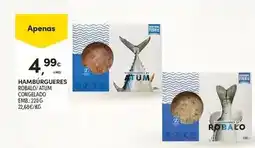 Continente Hamburgueres robalo atum congelado promoção
