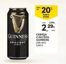 Continente Guinness - cerveja c/alcool promoção