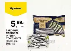 Continente Nacional - sardinha inteira continente promoção