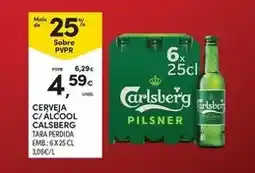 Continente Carlsberg - cerveja c/ alcool promoção