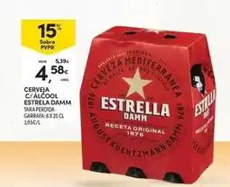 Continente Estrella damm - cerveja c/ alcool promoção