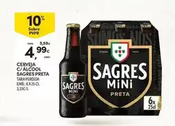 Continente Sagres - cerveja c/alcool promoção