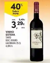 Continente Esteva - vinho promoção