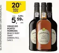 Continente Ferreira - vinho do porto promoção