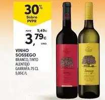 Continente Sossego - vinho promoção