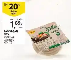 Continente Pão vegan promoção