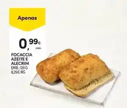 Continente Focaccia azeite e alecrim promoção