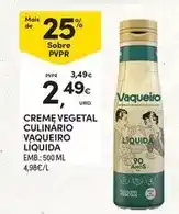 Continente Vaqueiro - creme vegetal promoção
