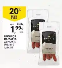Continente Damatta - linguica promoção