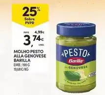 Continente Barilla - molho pesto alla genovese promoção