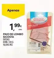 Continente Paio de lombo sicosta promoção