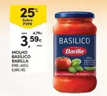 Continente Barilla - basilico promoção