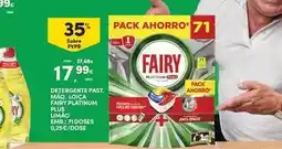 Continente Fairy - detergente past, maç, loça platinum plus promoção