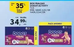 Continente Dodot - box fraldas activity promoção