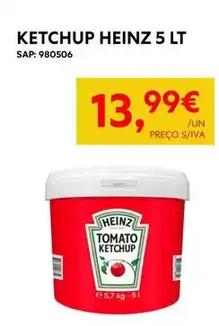 Recheio Heinz - ketchup 5 lt promoção