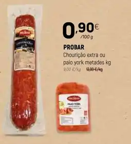 Coviran PROBAR Chourição extra ou paio york metades promoção