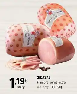 Coviran SICASAL Fiambre perna extra promoção