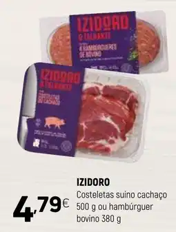 Coviran IZIDORO Costeletas suíno cachaço ou hambúrguer bovino promoção