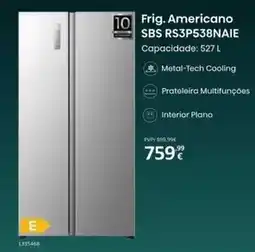 Radio Popular Frig. americano rs3p538naie promoção