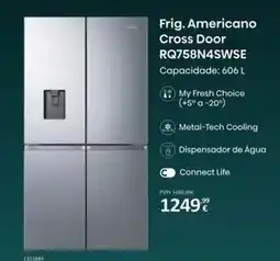 Radio Popular Frig. americano cross door rq758n4swse promoção
