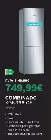 Radio Popular Hotpoint - combinado kgn3661cf promoção