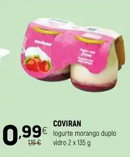 Coviran COVIRAN logurte morango duplo promoção