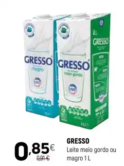 Coviran GRESSO Leite meio gordo ou magro promoção